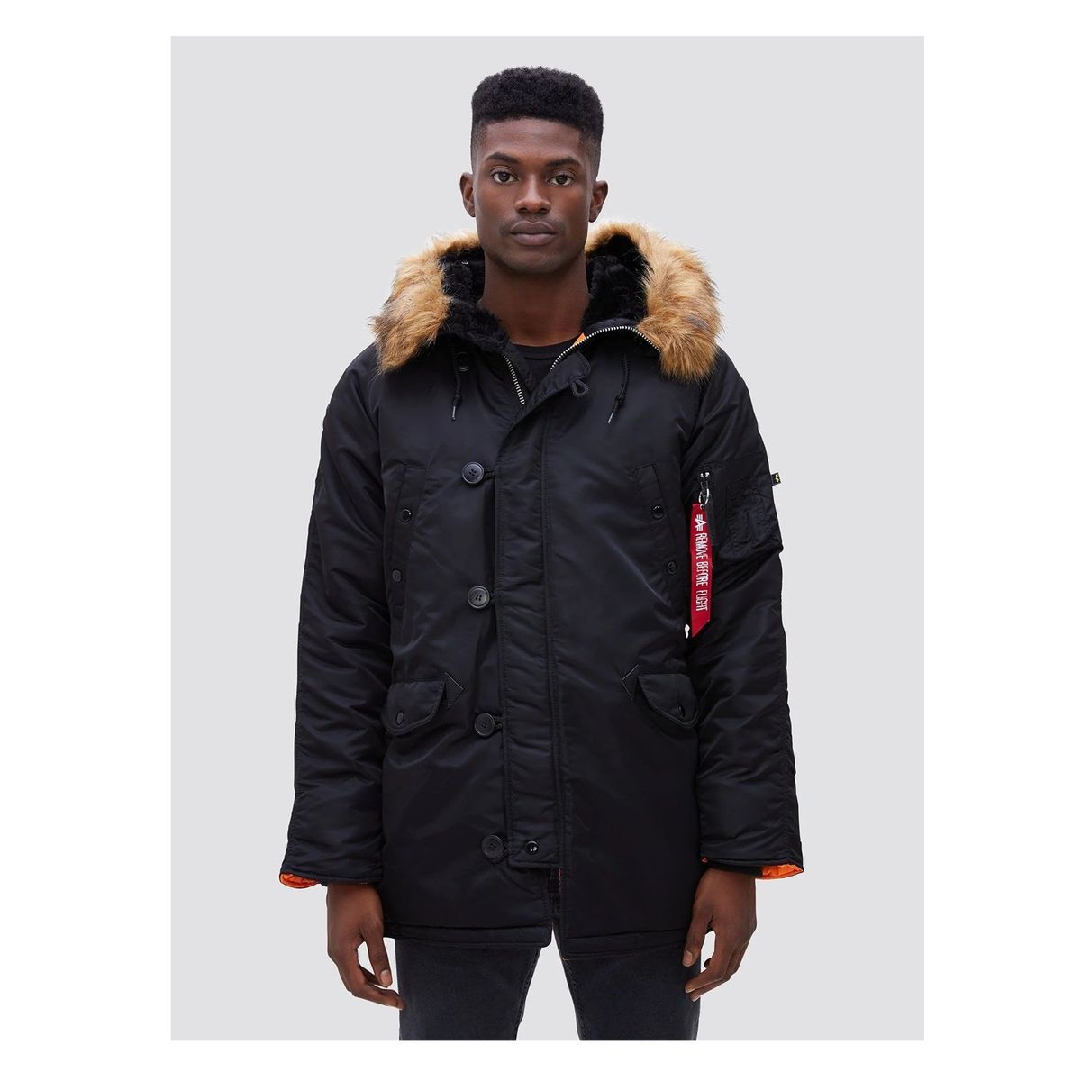 ALPHA INDUSTRIES - Chaqueta Alpha Industries de Invierno N-3B Slim Fit Parka