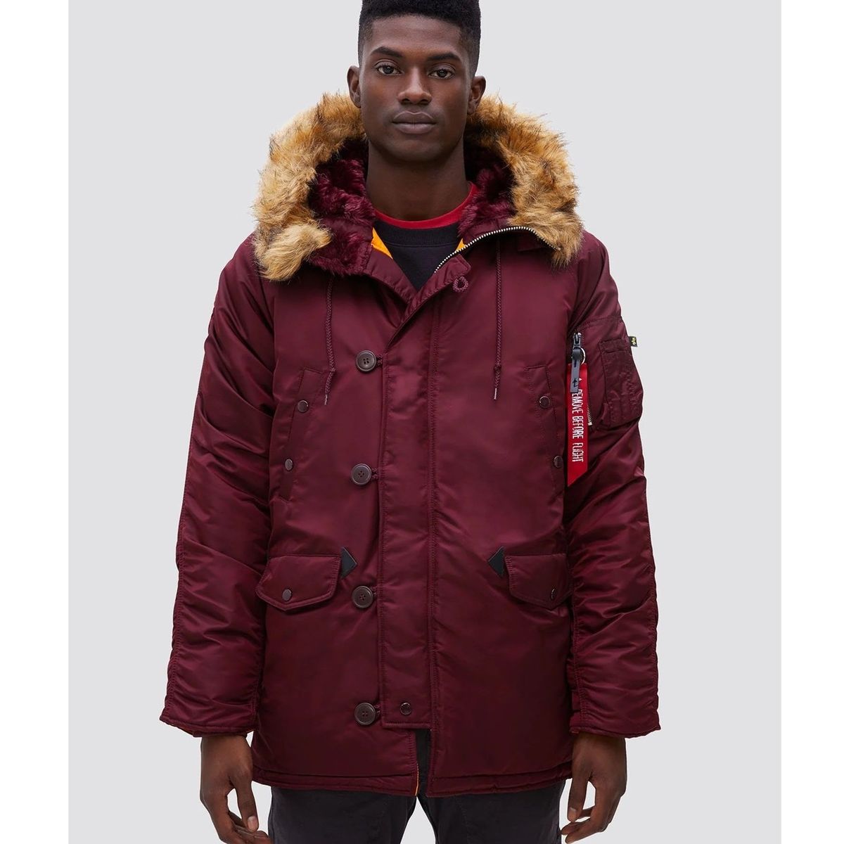 ALPHA INDUSTRIES - Chaqueta Alpha Industries de Invierno N-3B Slim Fit Parka