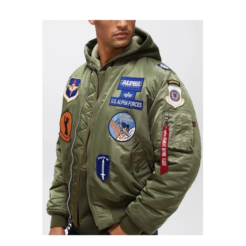 Chaqueta Alpha Industries de Parches Ma-1 Squadron Flight Jacket