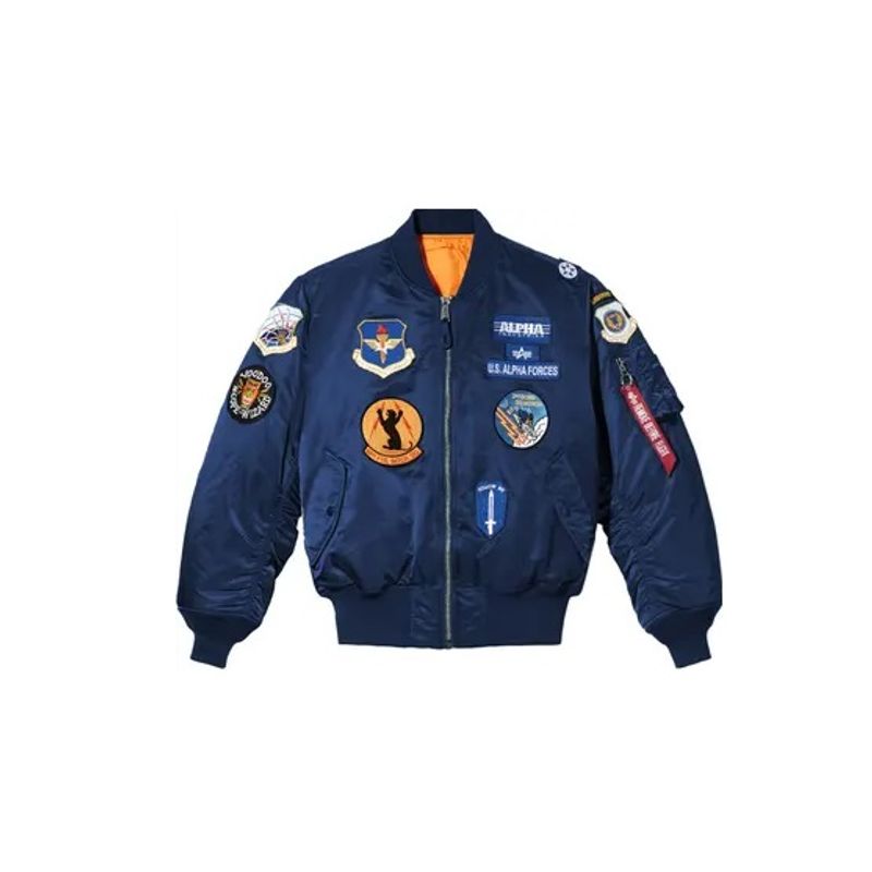 ALPHA INDUSTRIES - Chaqueta Alpha Industries de Parches Ma-1 Squadron Flight Jacket