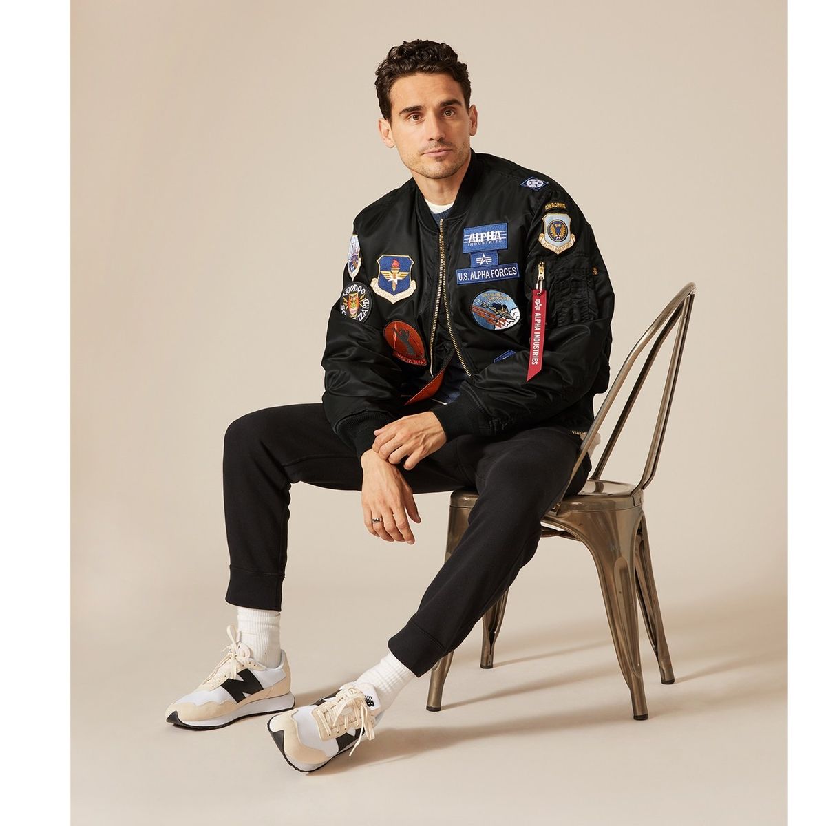 ALPHA INDUSTRIES - Chaqueta Alpha Industries de Parches Ma-1 Squadron Flight Jacket