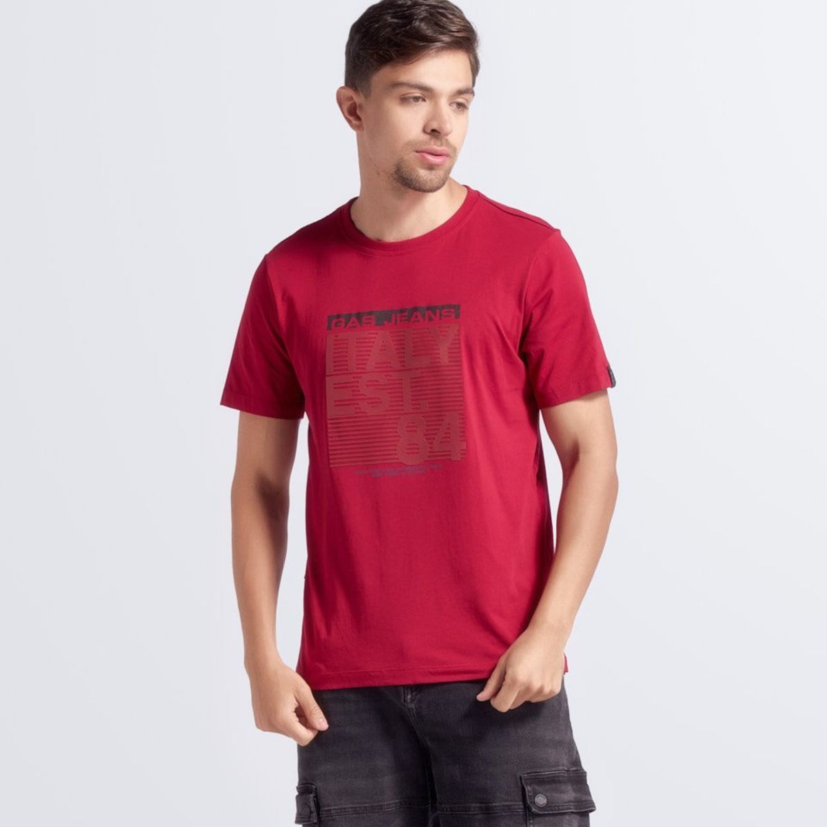 GAS EVOLUTION JEANS - Camiseta Para Hombre Gas.-