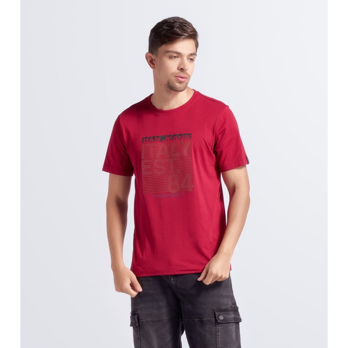 GAS EVOLUTION JEANS - Camiseta Para Hombre Gas.-