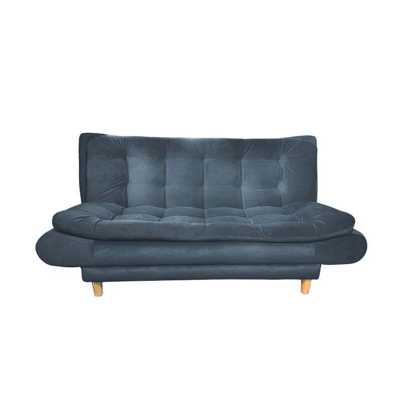 EKONOMODO COLOMBIA - Sofa cama 3 puestos Clic Clac en Madera de Pino Kloe Azul 90x180x84