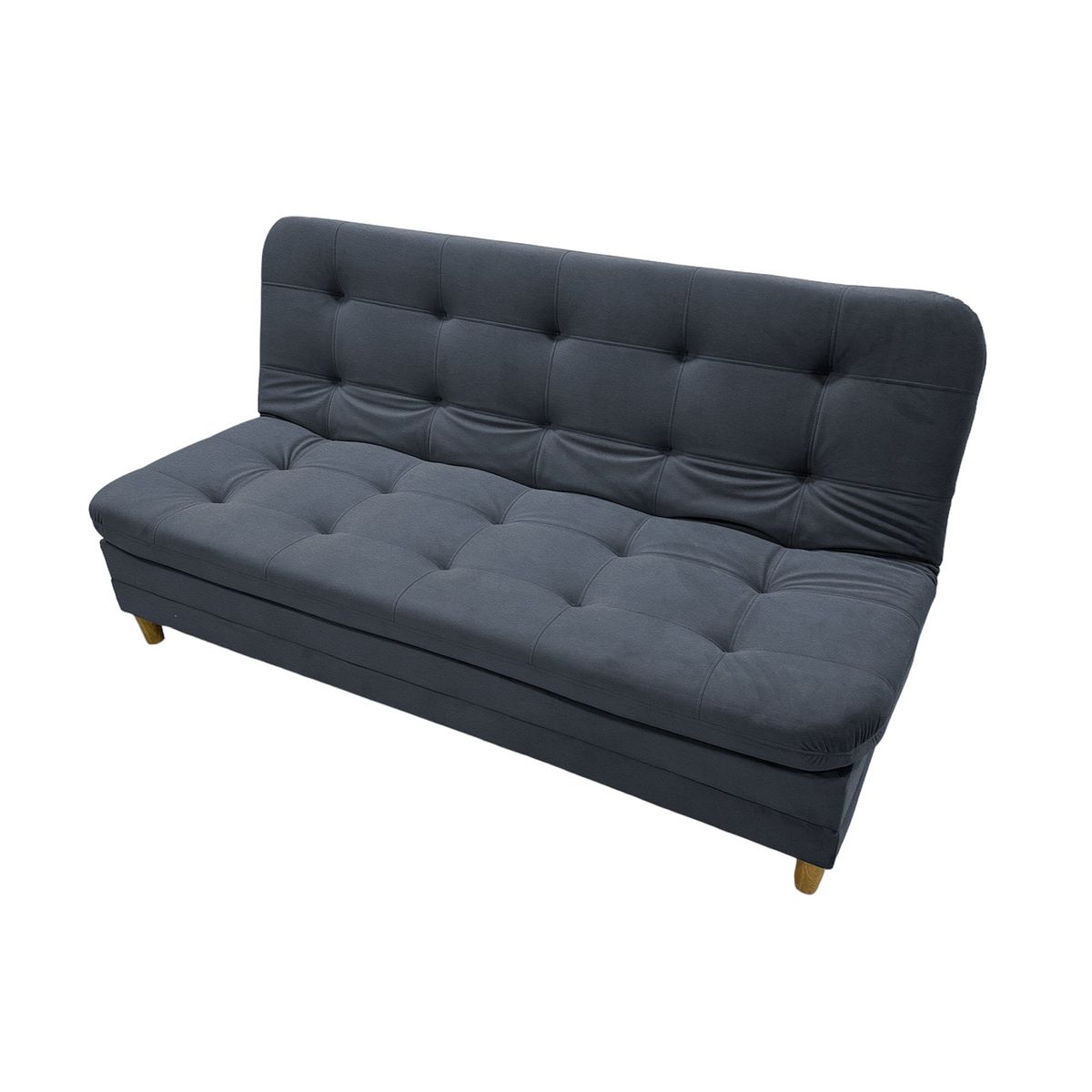 EKONOMODO COLOMBIA - Sofa Cama 3 Puestos Clic Clac En Madera De Pino Yezz Azul 90X180X84