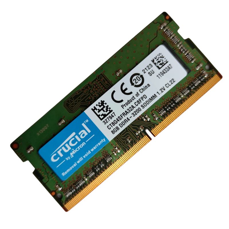 CRUCIAL - Memoria Ram Crucial Ddr4 8 Gb 3200 Mhz Para Portatil Laptop
