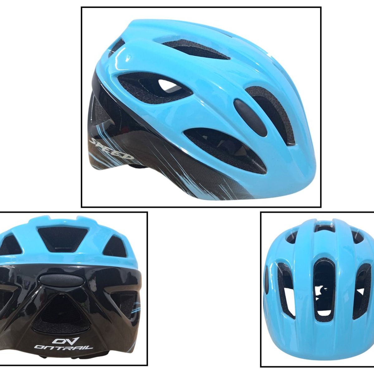 ON TRAIL - Casco Niña Niño Bicicleta Patines Monopatin Ajustable