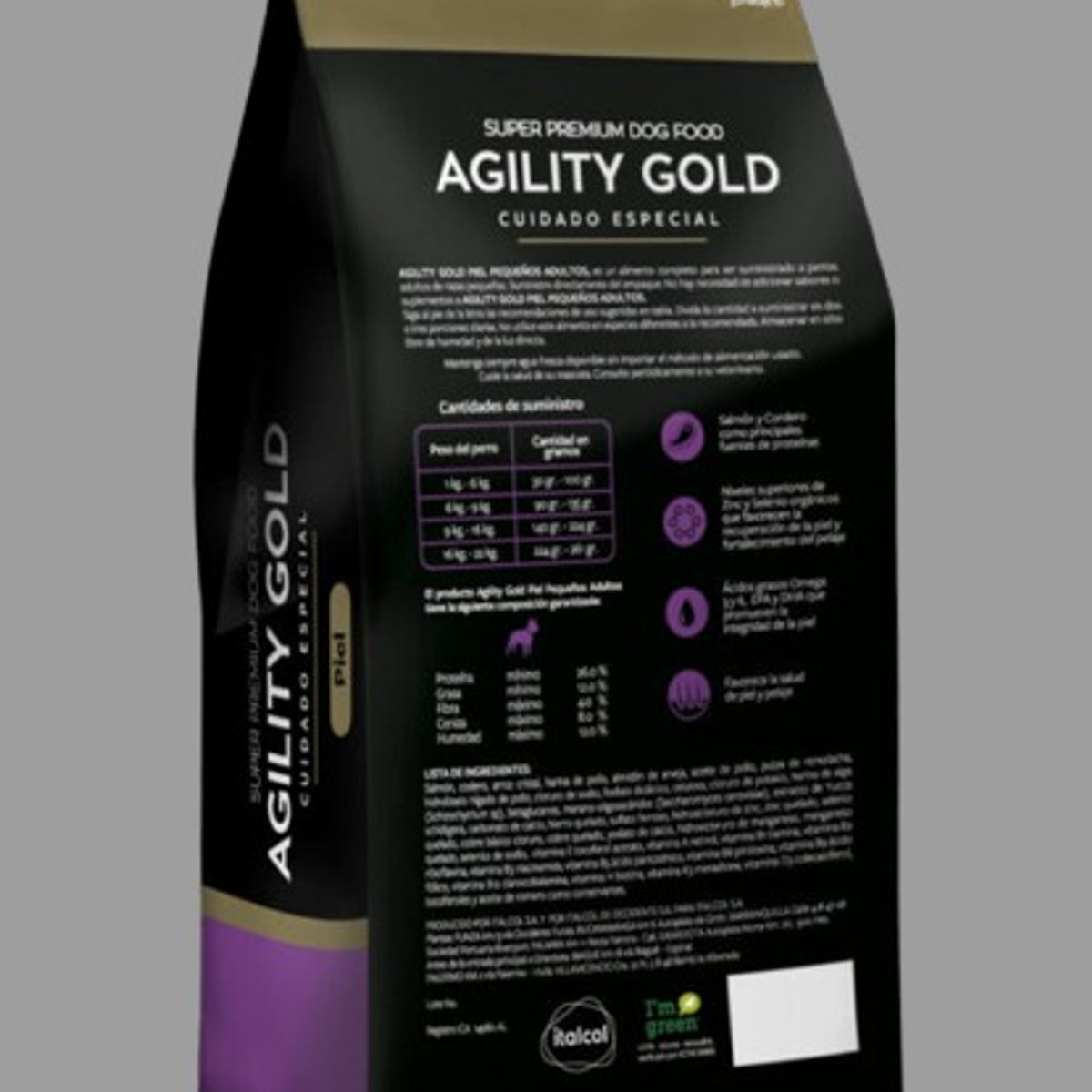 AGILITY GOLD - Agility Gold Cuidado Especial Piel Pequeños Adultos 1500gr