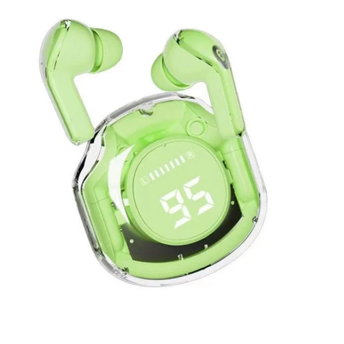 ZHOPI CO - Audifonos Bluetooth Ultrapods 5.3 Pro Inalambricos Verde Transparente