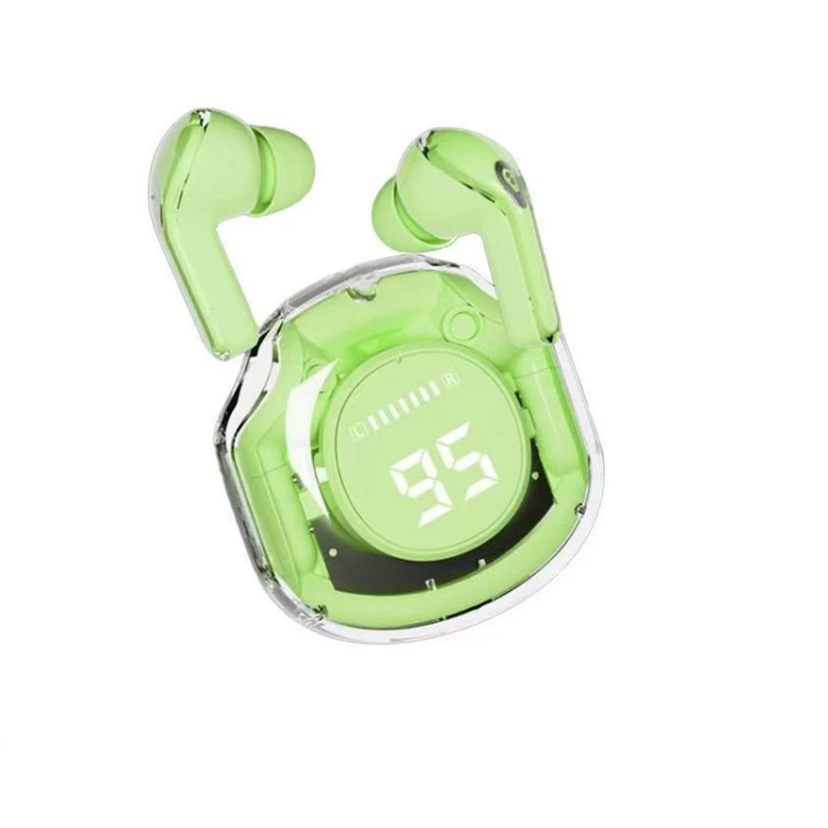 ZHOPI CO - Audifonos Bluetooth Ultrapods 5.3 Pro Inalambricos Verde Transparente