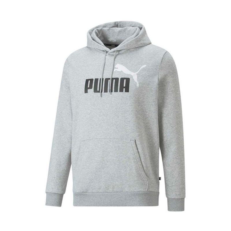 PUMA - Hoodie Puma Hombre Big Logo  Fl Ligth Gris.