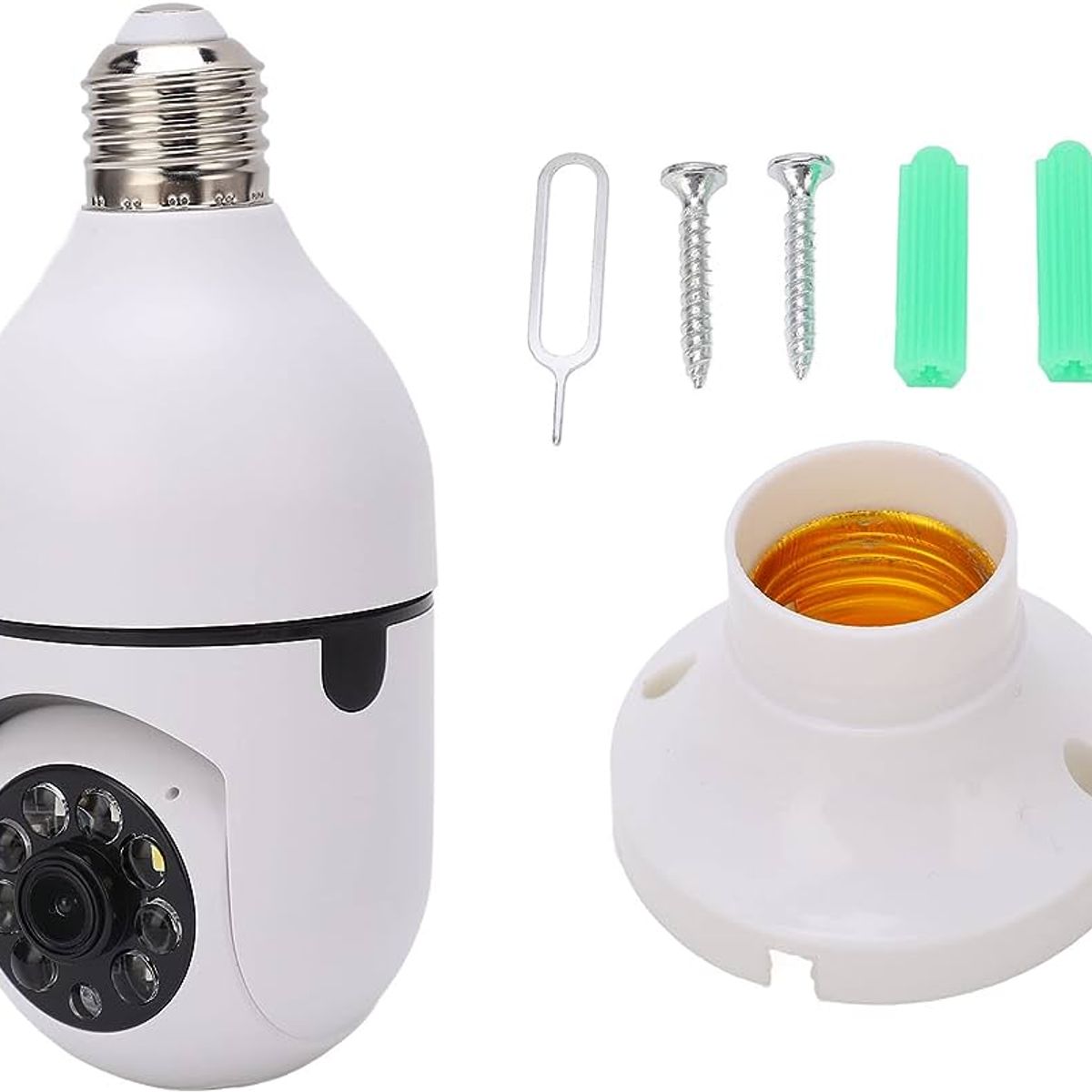 CARAY - Camara Ip Bombillo Wifi De Seguridad Motorizada 360