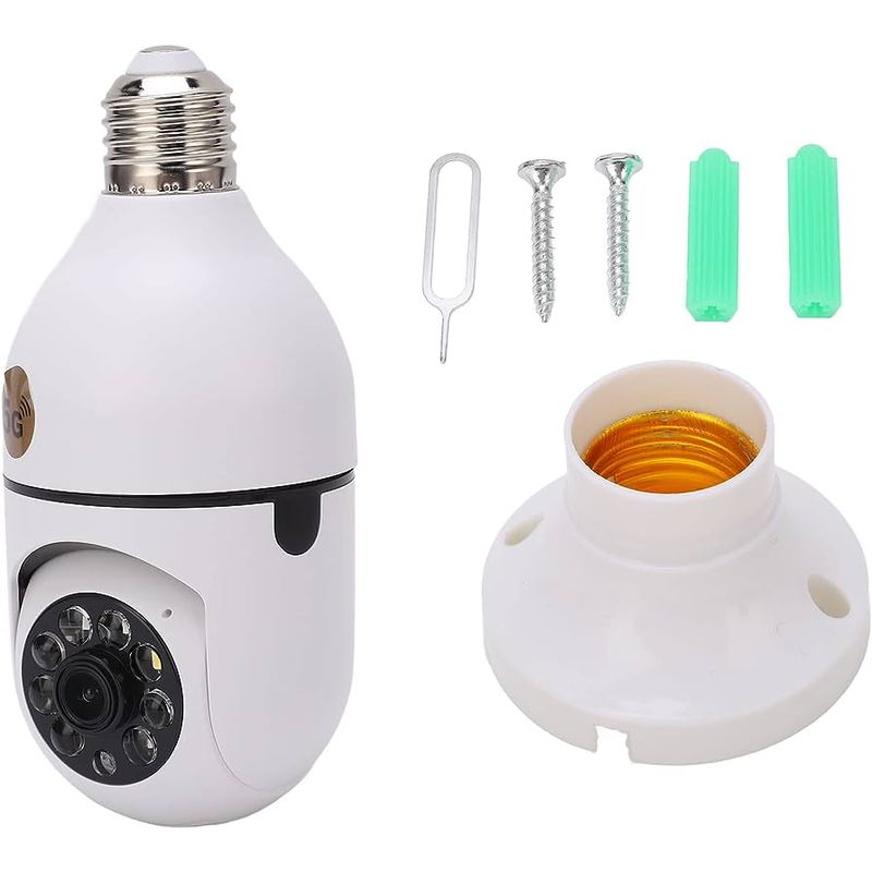CARAY - Camara Ip Bombillo Wifi De Seguridad Motorizada 360