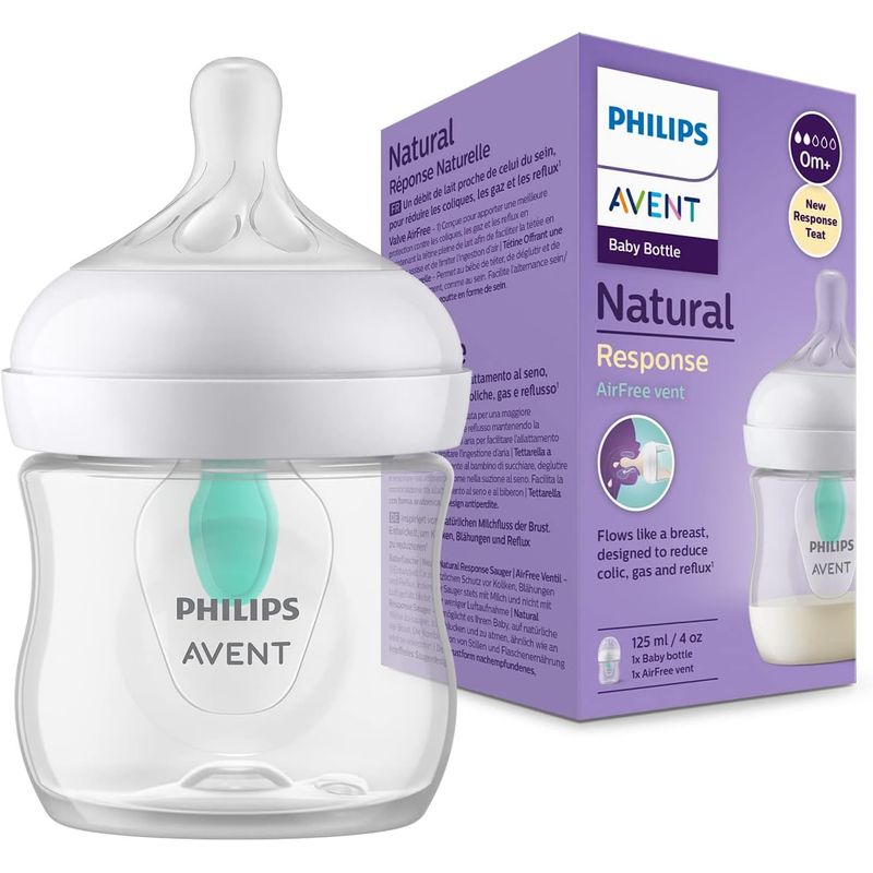 AVENT - Tetero Avent Natural Response 4 Oz Con Válvula Airfree