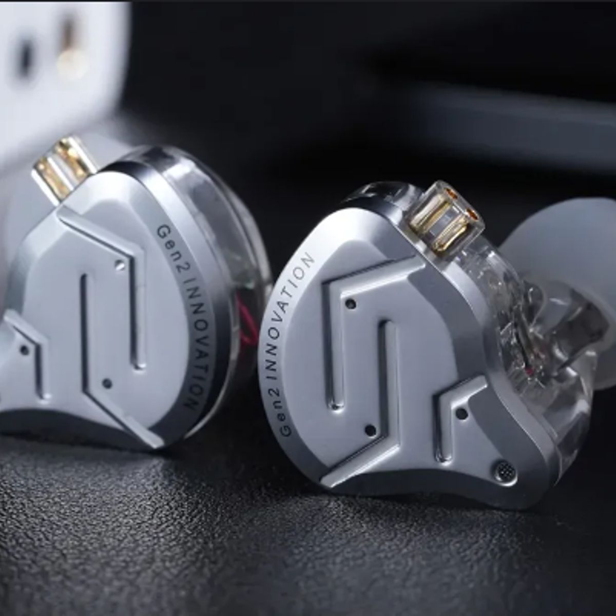 KZ - Nuevos KZ ZSN PRO 2 Audífonos Gris claro con micrófono