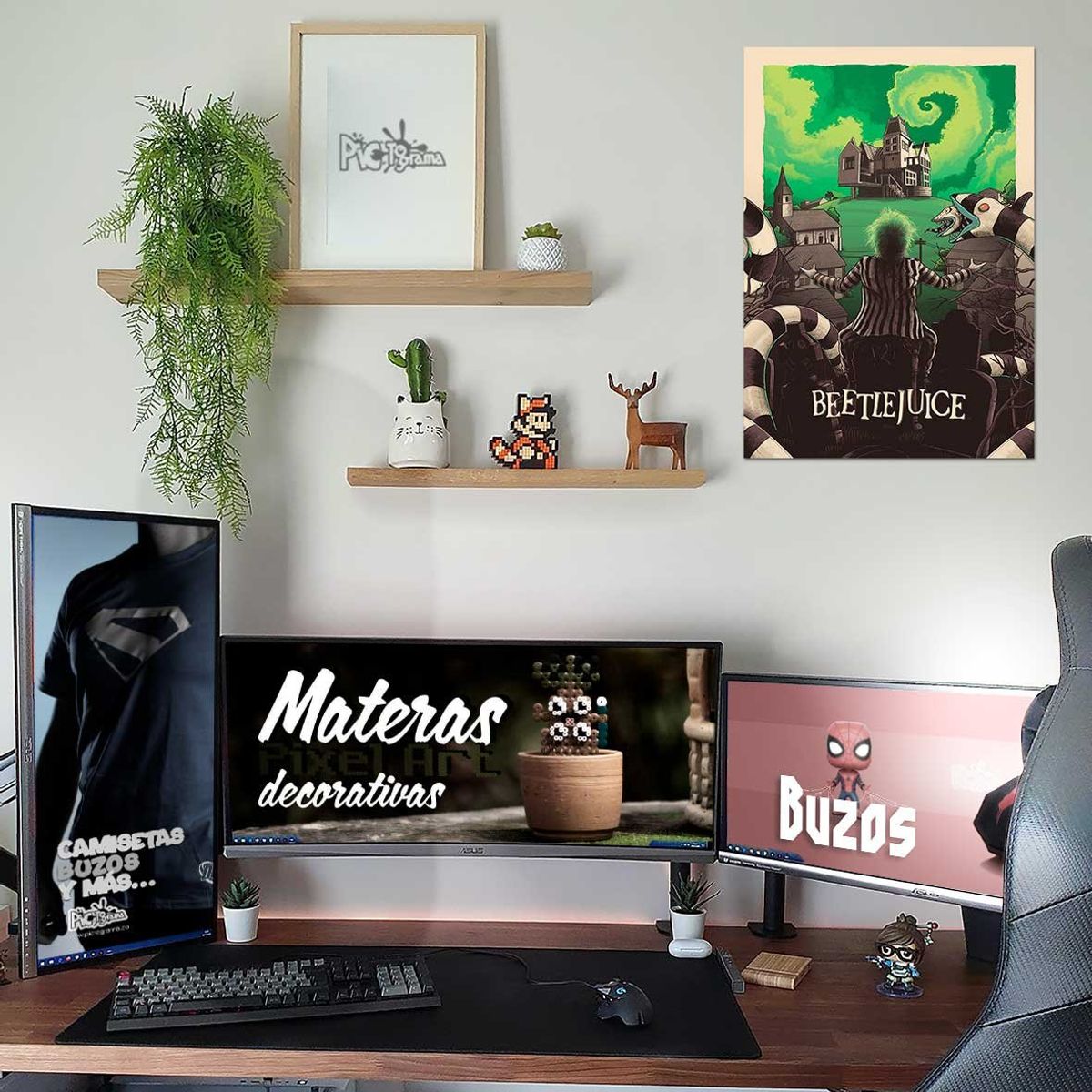 NEW PRINT - Póster Beetlejuice Película Tim Burton Afiche Impresión Fotográfica