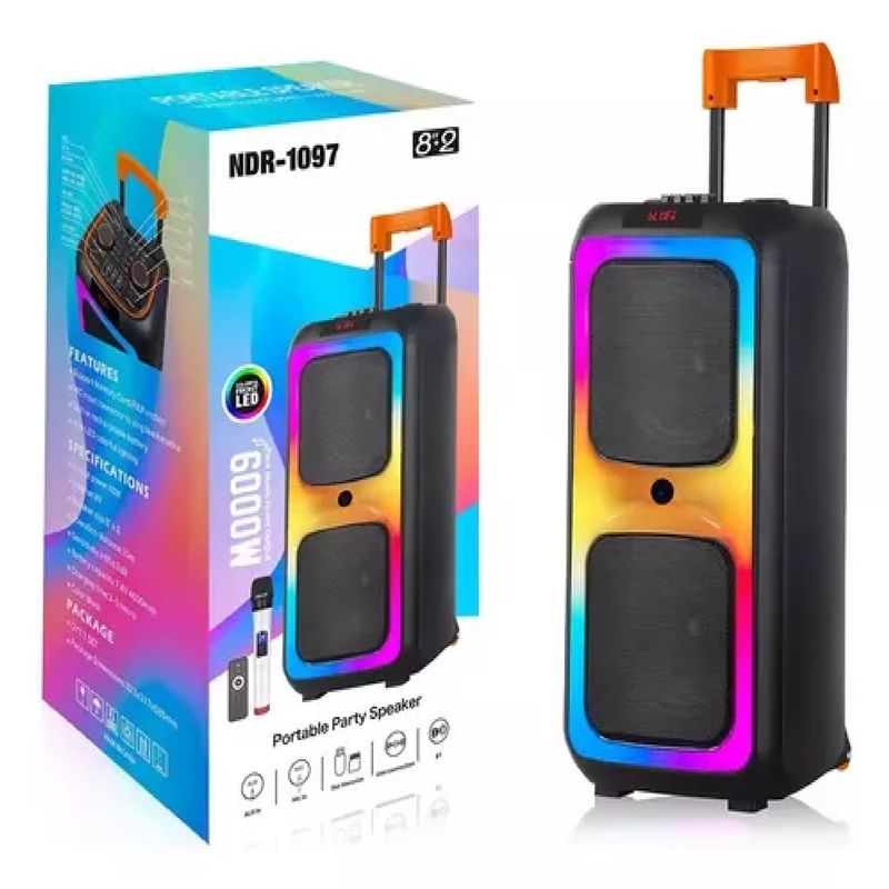 GENERICO - TORRE SONIDO ECUALIZADOR MIC INALAMBRICO NDR - 1097
