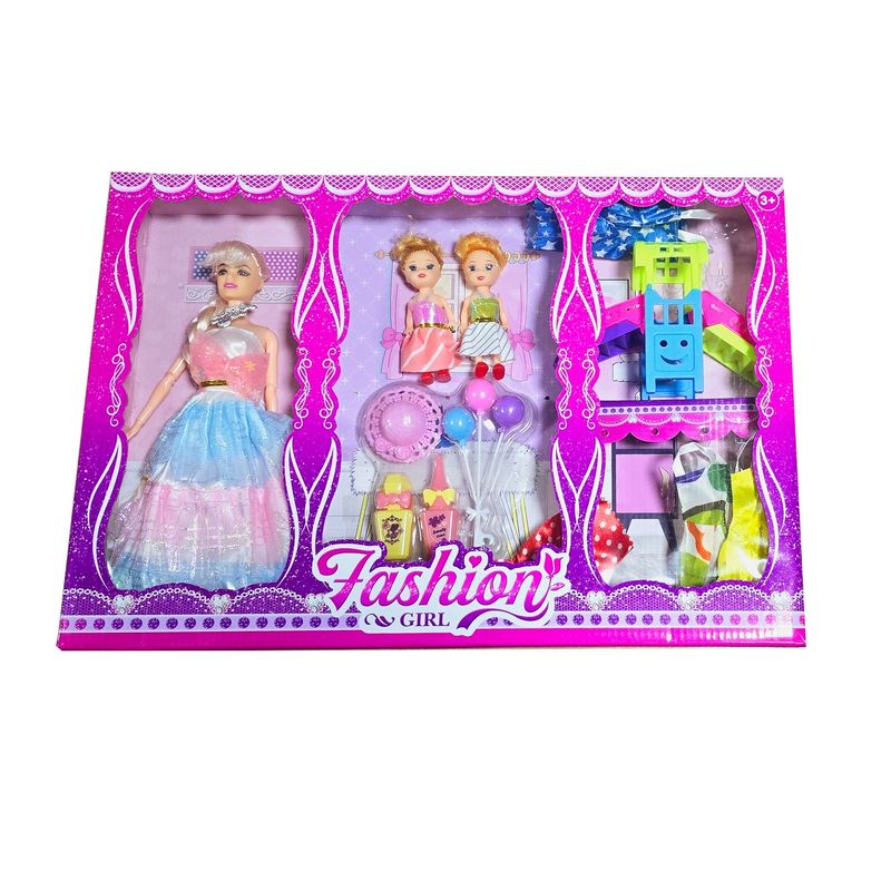 GENERICO - Muñeca Princesa Vestidos Accesorios Columpio Juguete Niña