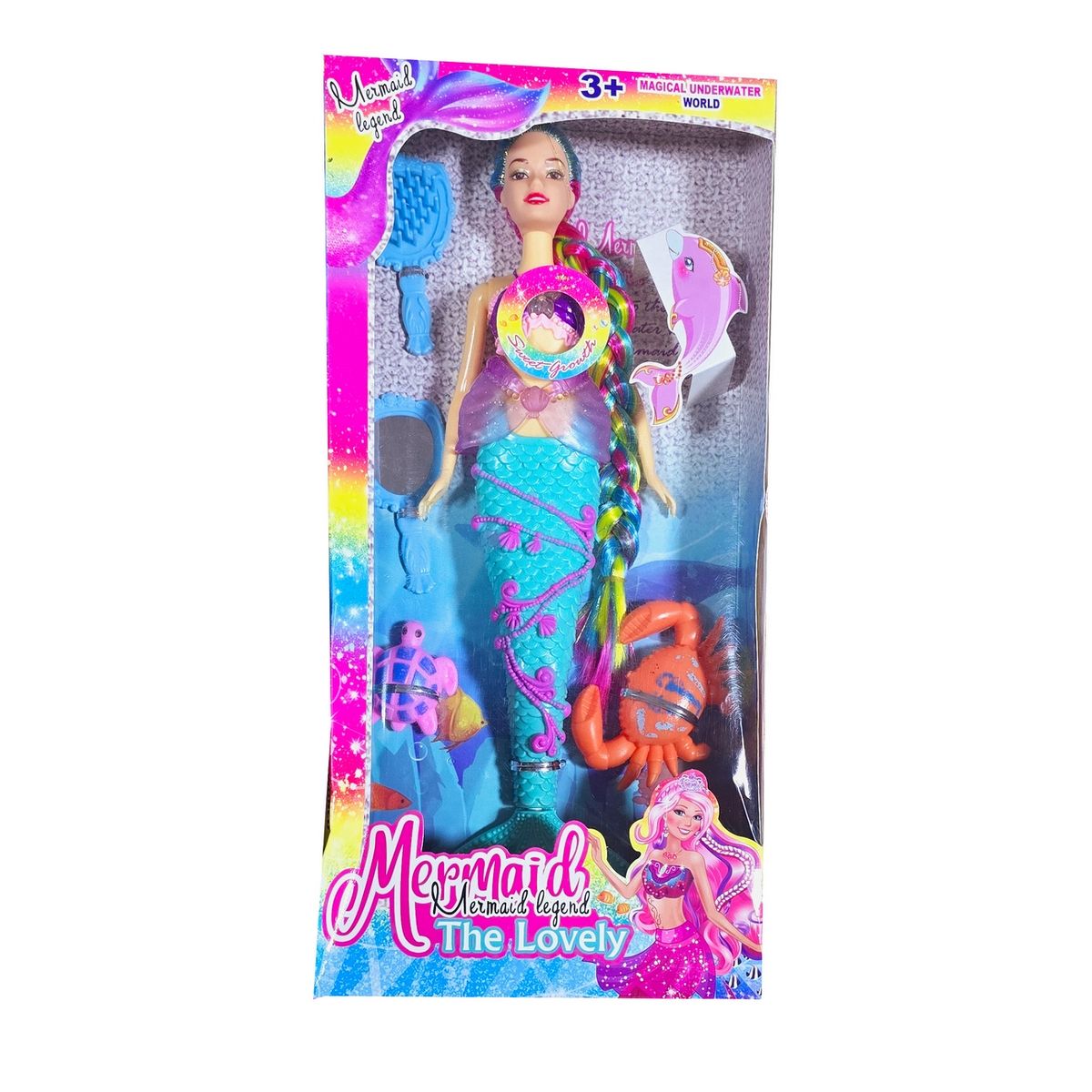 GENERICO - Muñeca Princesa Del Mar Sirena Accesorios Juguete Niñas