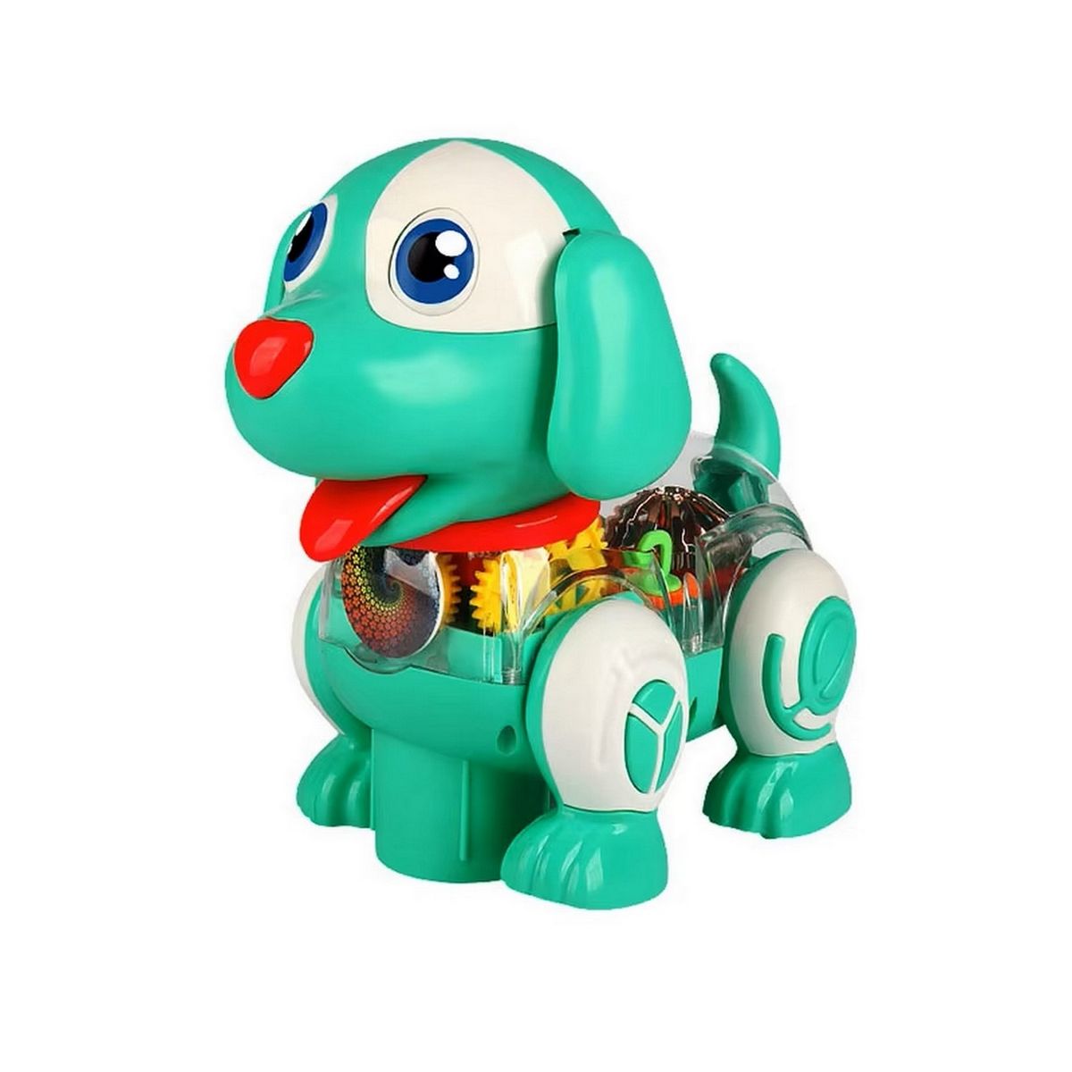 GENERICO - Robot Perro Mascota Engranaje Luces Sonido Danza + Baterias