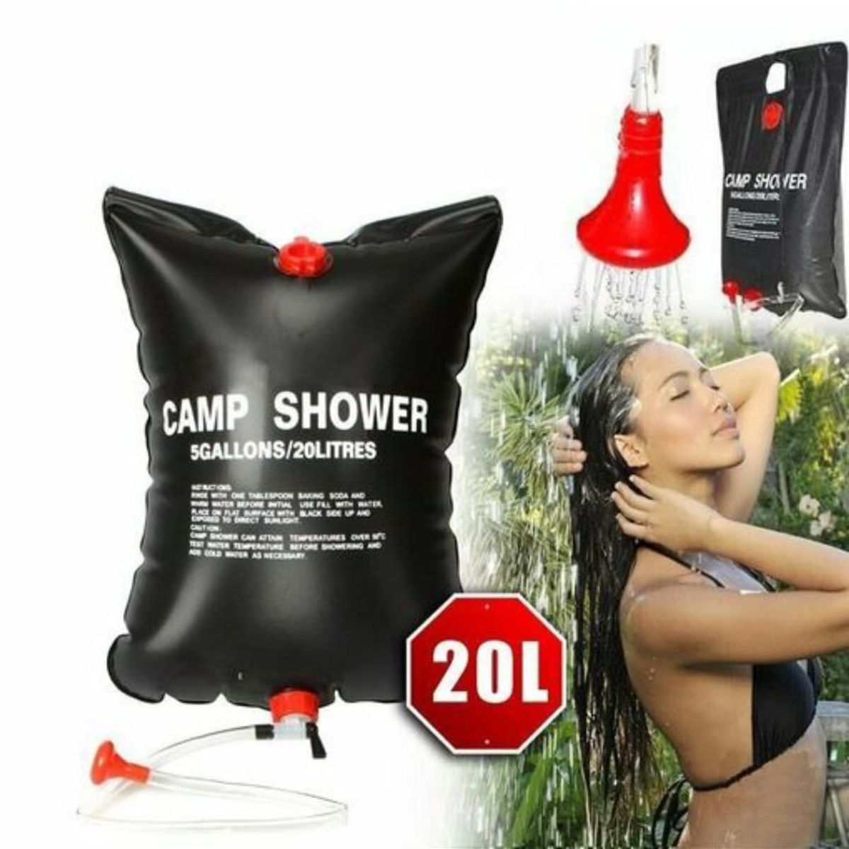 GENERICO - Bolsa De Ducha Solar Portátil 20 Litros