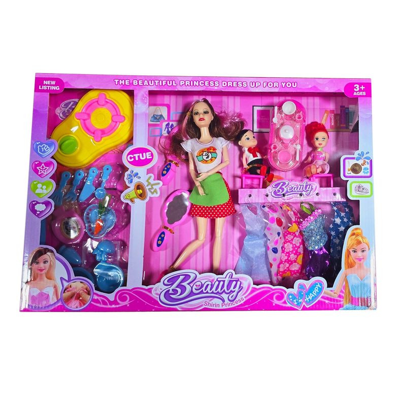 DAYOSHOP - Muñeca Chef Cocina Mesa Niños Moda Accesorios Juguete Niña