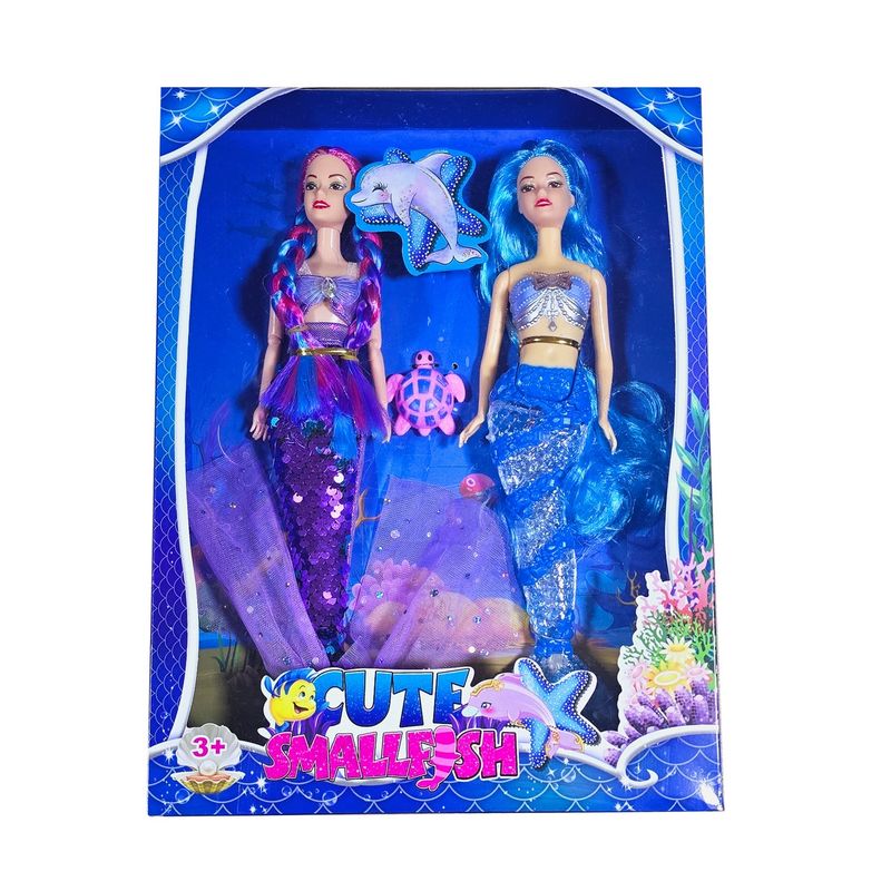 DAYOSHOP - Muñeca Sirena Princesa Cola Sirena Accesorios Juguete Niña