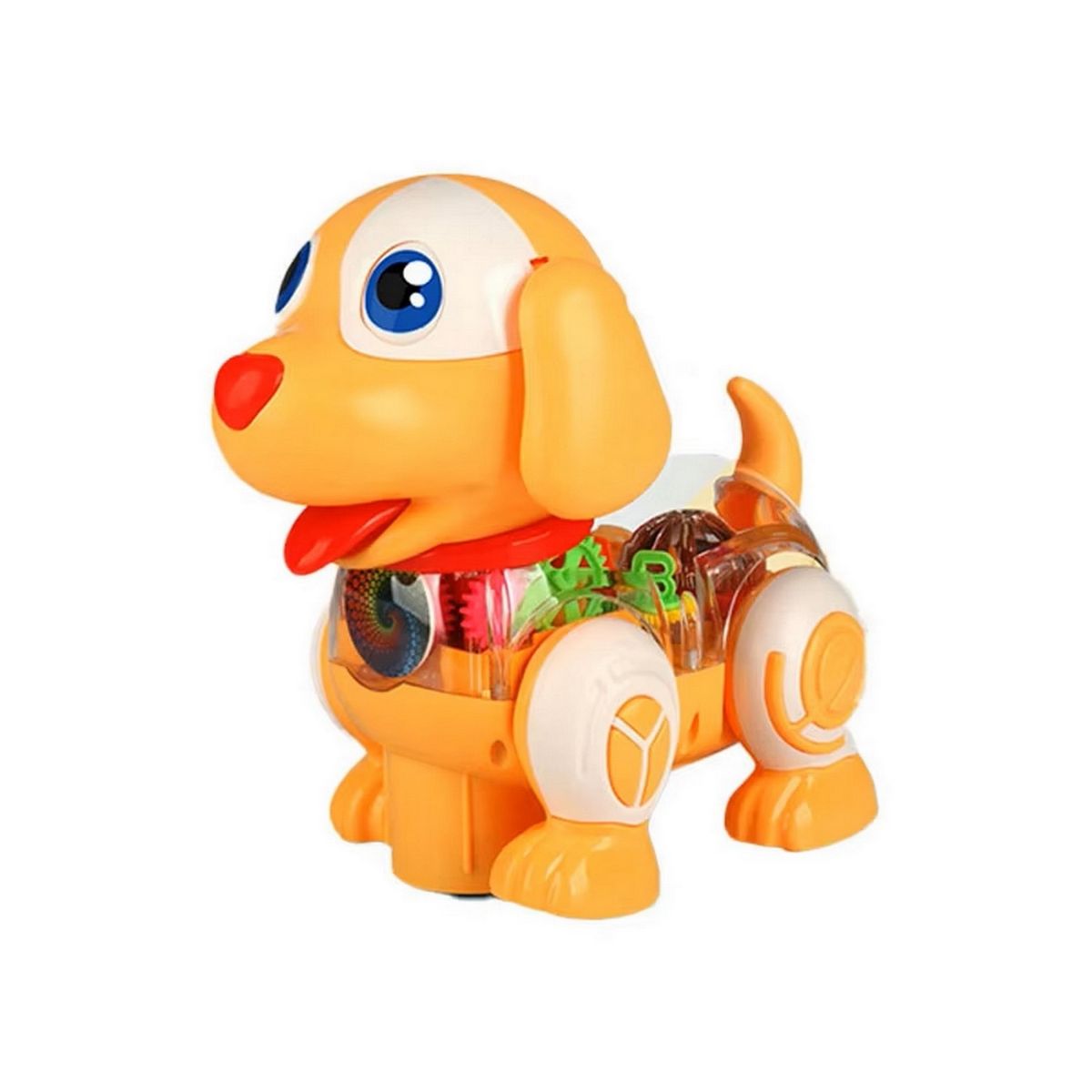 DAYOSHOP - Robot Perro Mascota Engranaje Luces Sonido Danza + Baterias