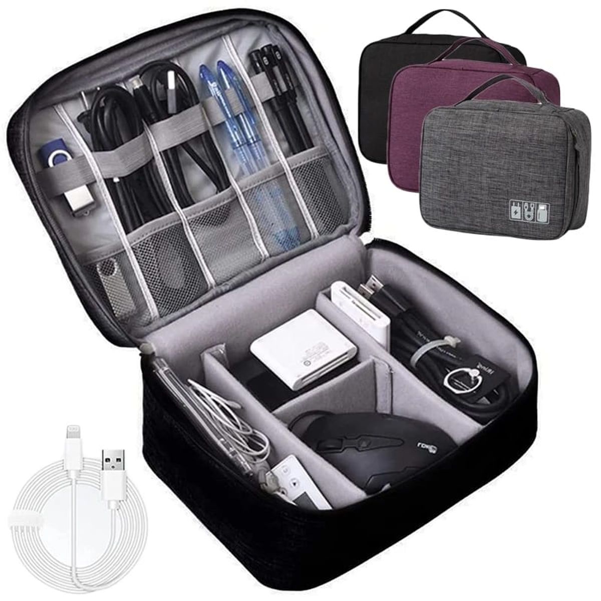 GENERICO - Estuche Organizador Cables Bolsa Viaje Almacenar M Yanuo