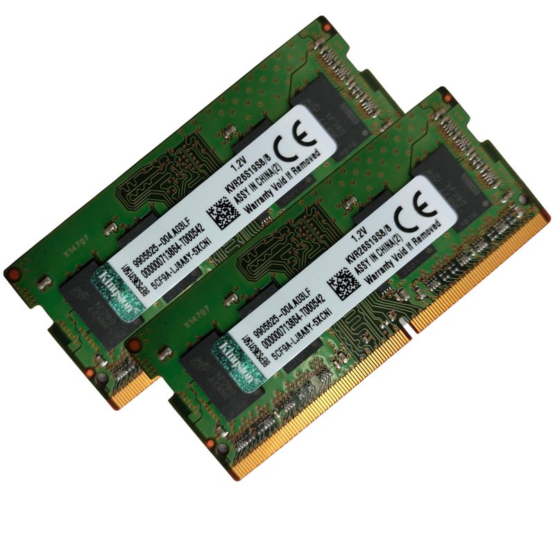 KINGSTON - Memoria Ram Kingston Kit Ddr4 16 Gb (2x8gb) 2666mhz Laptop Portátil