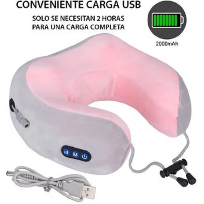 GENERICO - Masajeador De Cuello rosado En Forma De Recargable Bateria