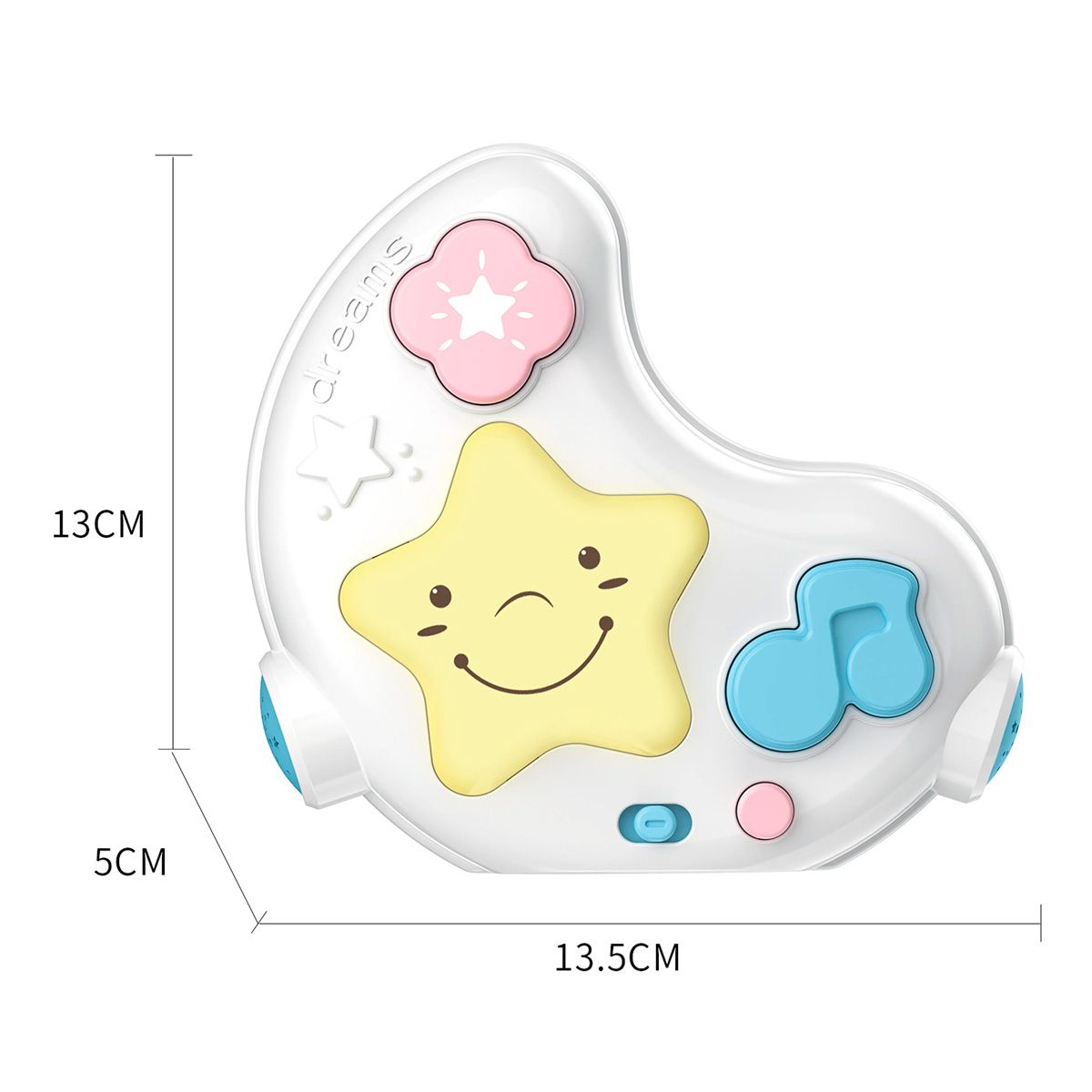 ENFANT'ASY - Lampara Proyector Musical Bebé Luna Y Estrellas Con Control