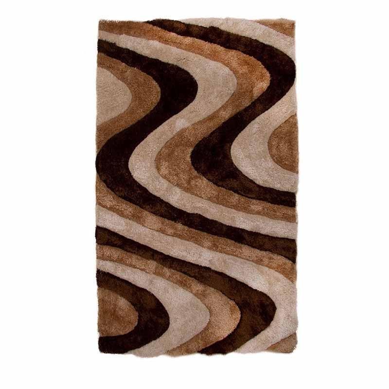 MITAPETE COM - Tapete Alfombra 3D Pie De Cama 60 X 100cms Cafe