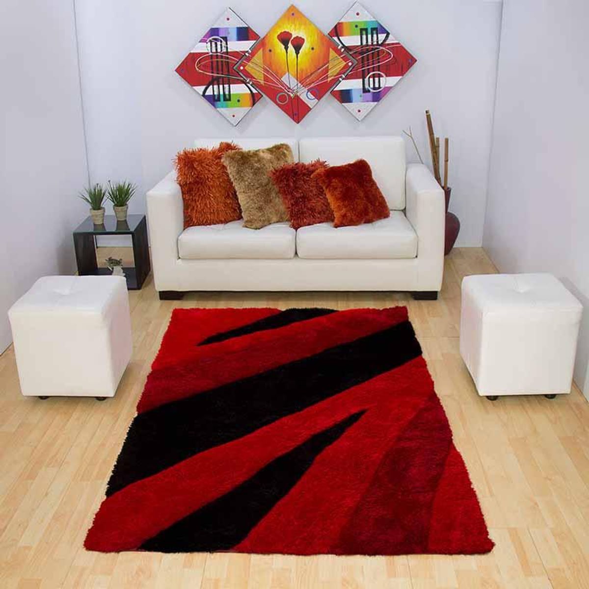MITAPETE COM - Tapete Alfombra 3D 80 X 150cms Rojo