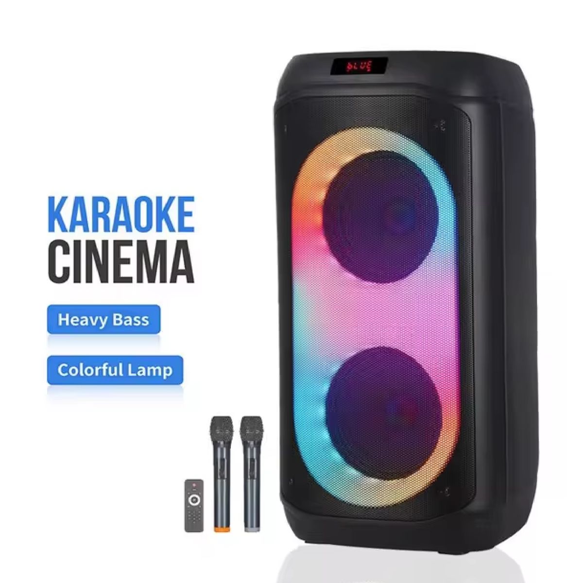 GENERICO - PARLANTE BASS BOOST MICROFONO KARAOKE