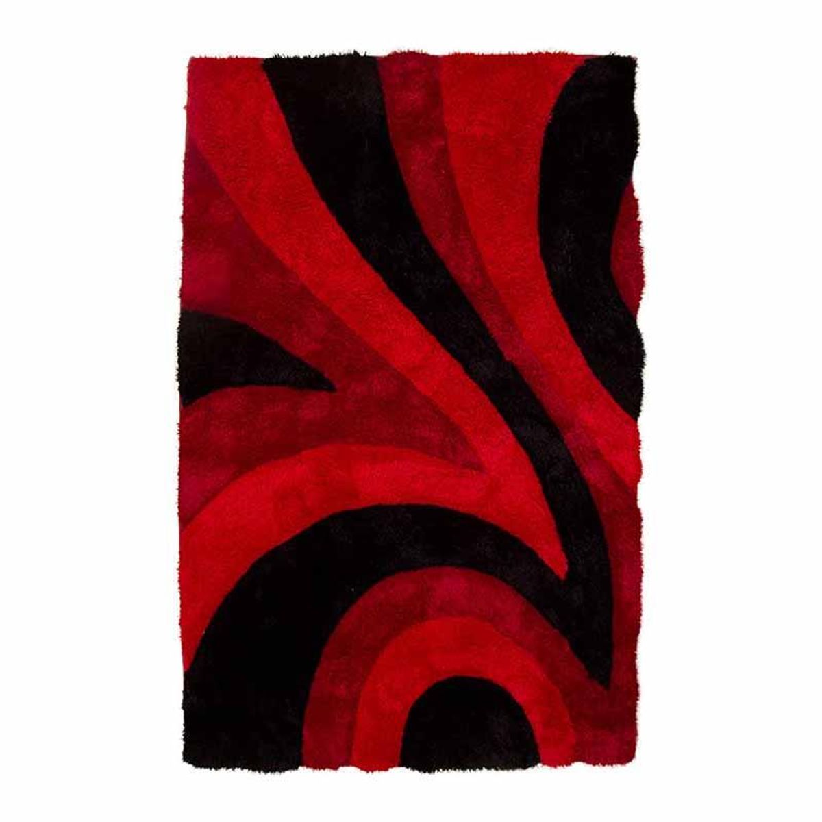 MITAPETE COM - Tapete Alfombra 3D 120 X 170cms Rojo Negro