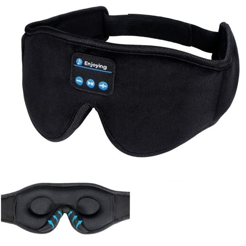 GENERICO - Cubre Ojos Audífonos Bluetooth Para Dormir Oficina - Viajes