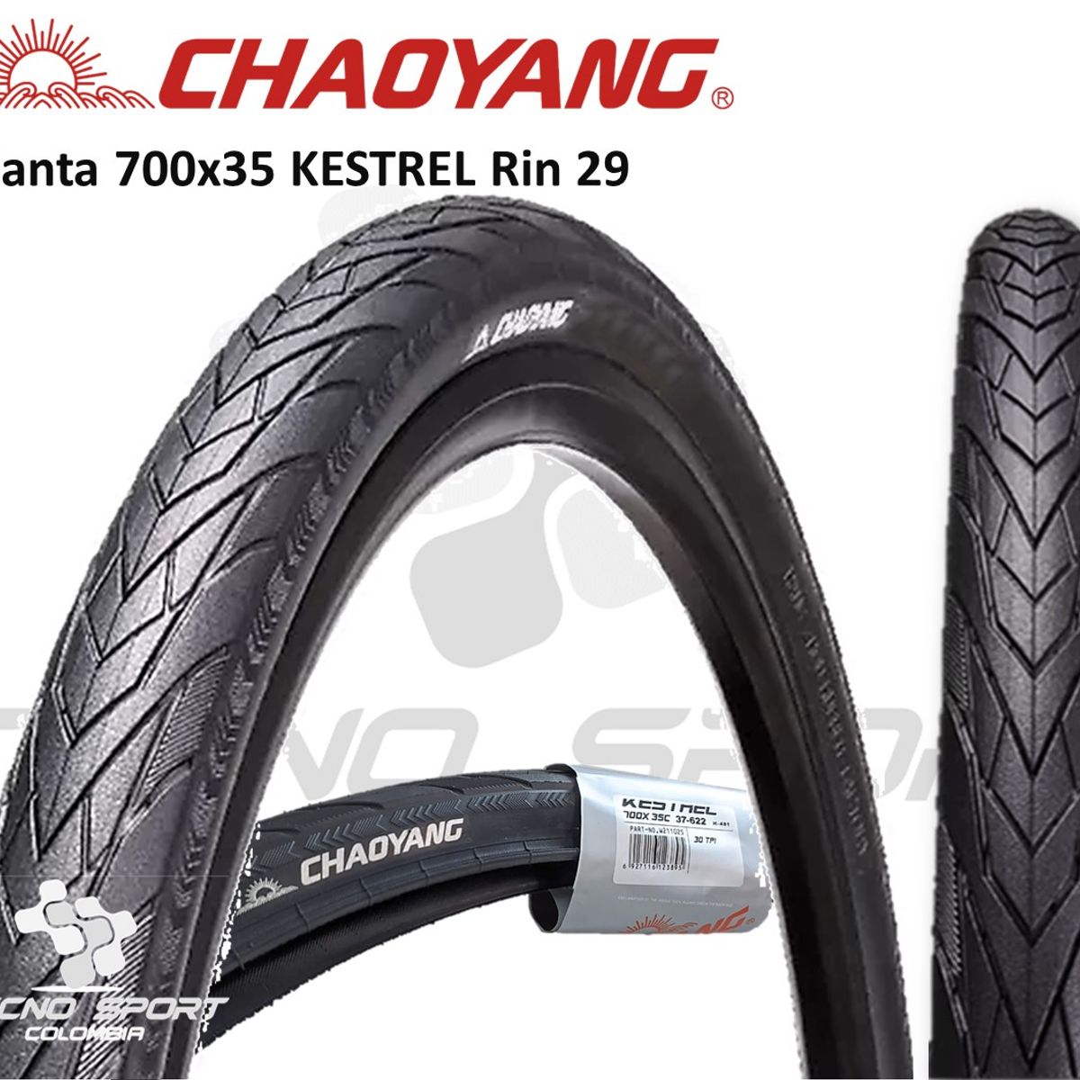 CHAOYANG - Llanta Bicicleta Chaoyang 700x35 Rin 29 Lisa Ciudad Rodillo