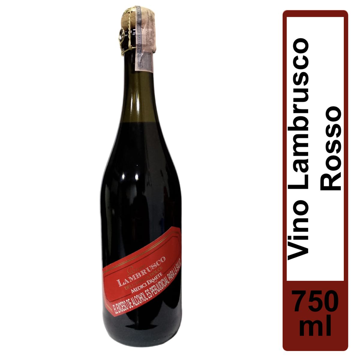 NACIONAL - Vino Lambrusco Rosso 750mL