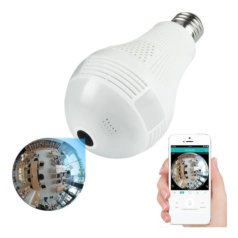 GENERICO - Bombillo De Luz Cámara Inteligente Tiempo Real Seguridad Hd