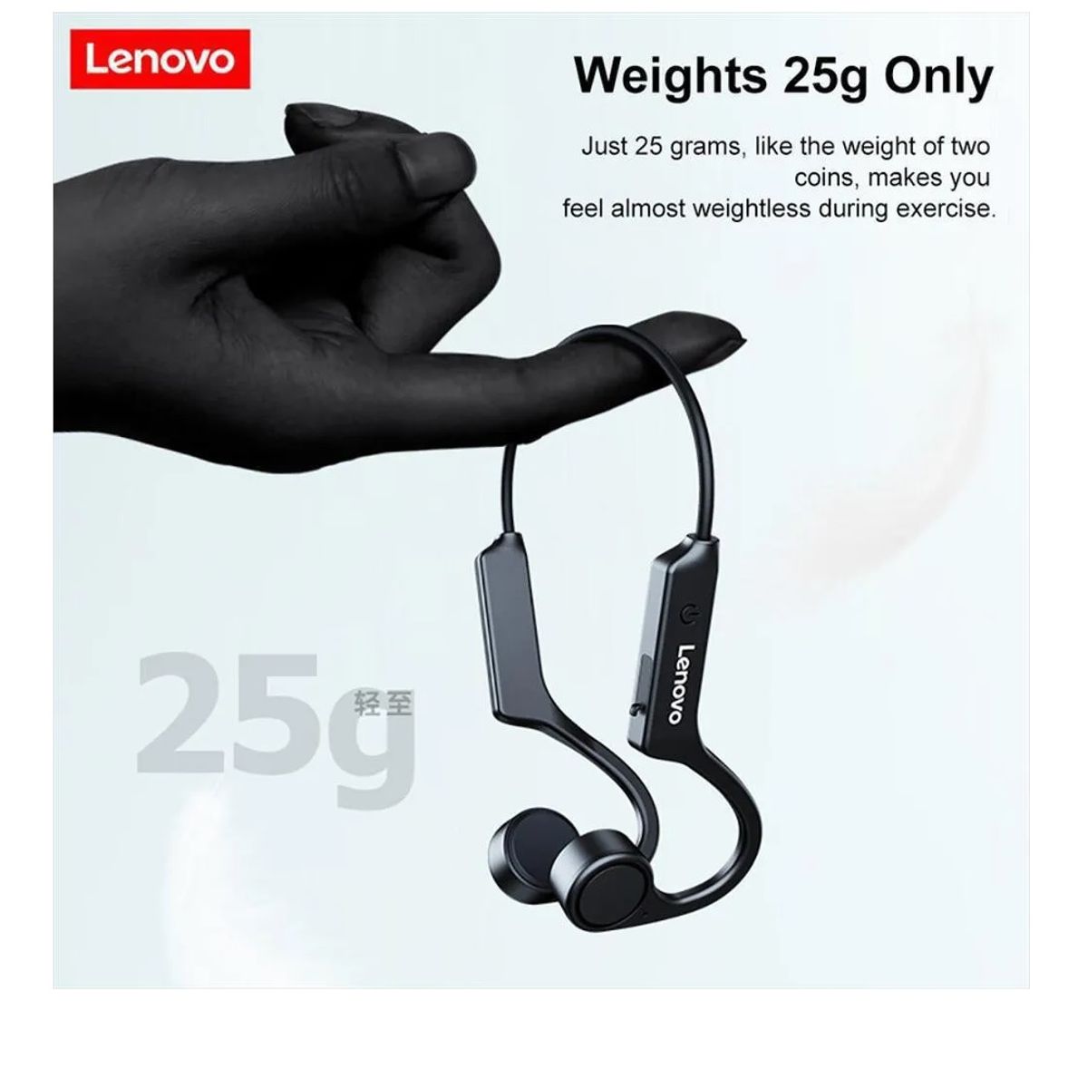 LENOVO - Audífonos Diadema Bluetooth Conducción Osea Lenovo X4