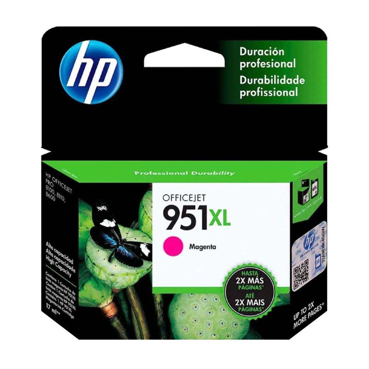 HP - Cartucho de tinta HP 951XL Magenta Original CN047AL