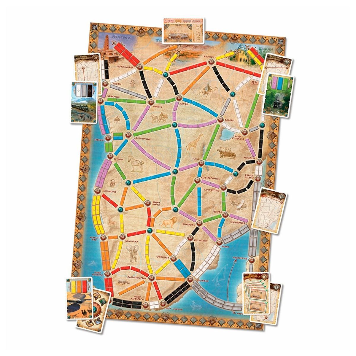 GENERICO - Aventureros Al Tren El Corazón De África Exp Juego De Mesa Español