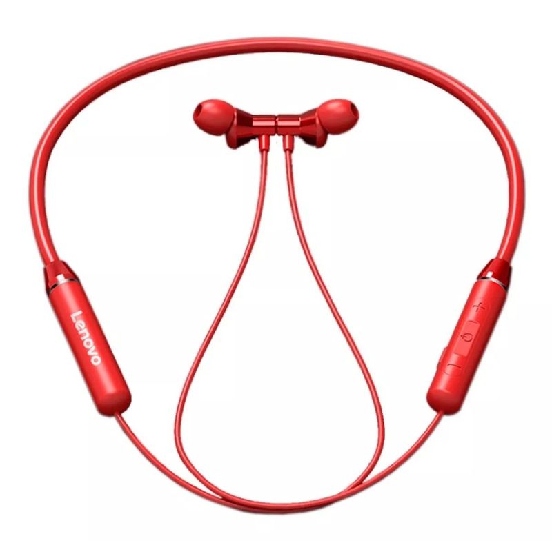 LENOVO - Audifonos Magneticos Lenovo He05 Deportivos - Rojo