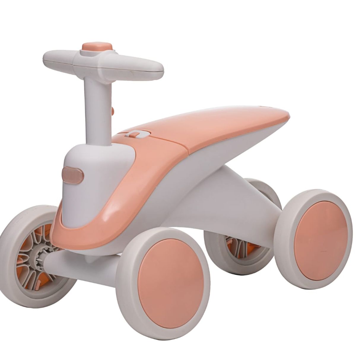 KIDSHOP - Carrito Impulso De Bebe Luces Y Sonido Coral-Blanco 6030
