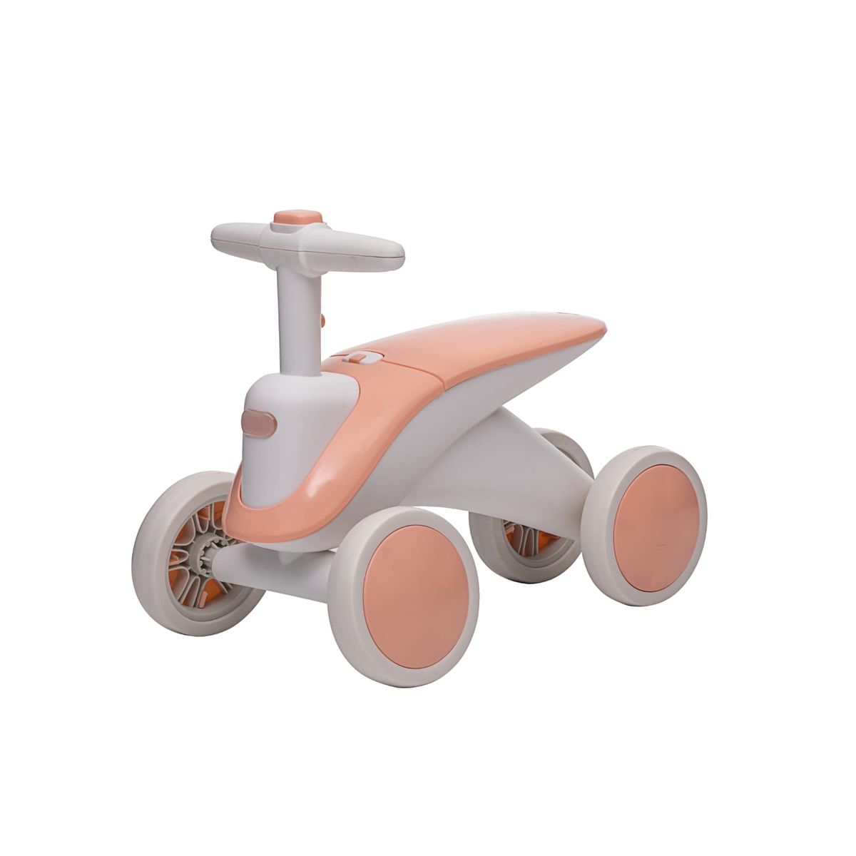 KIDSHOP - Carrito Impulso De Bebe Luces Y Sonido Coral-Blanco 6030