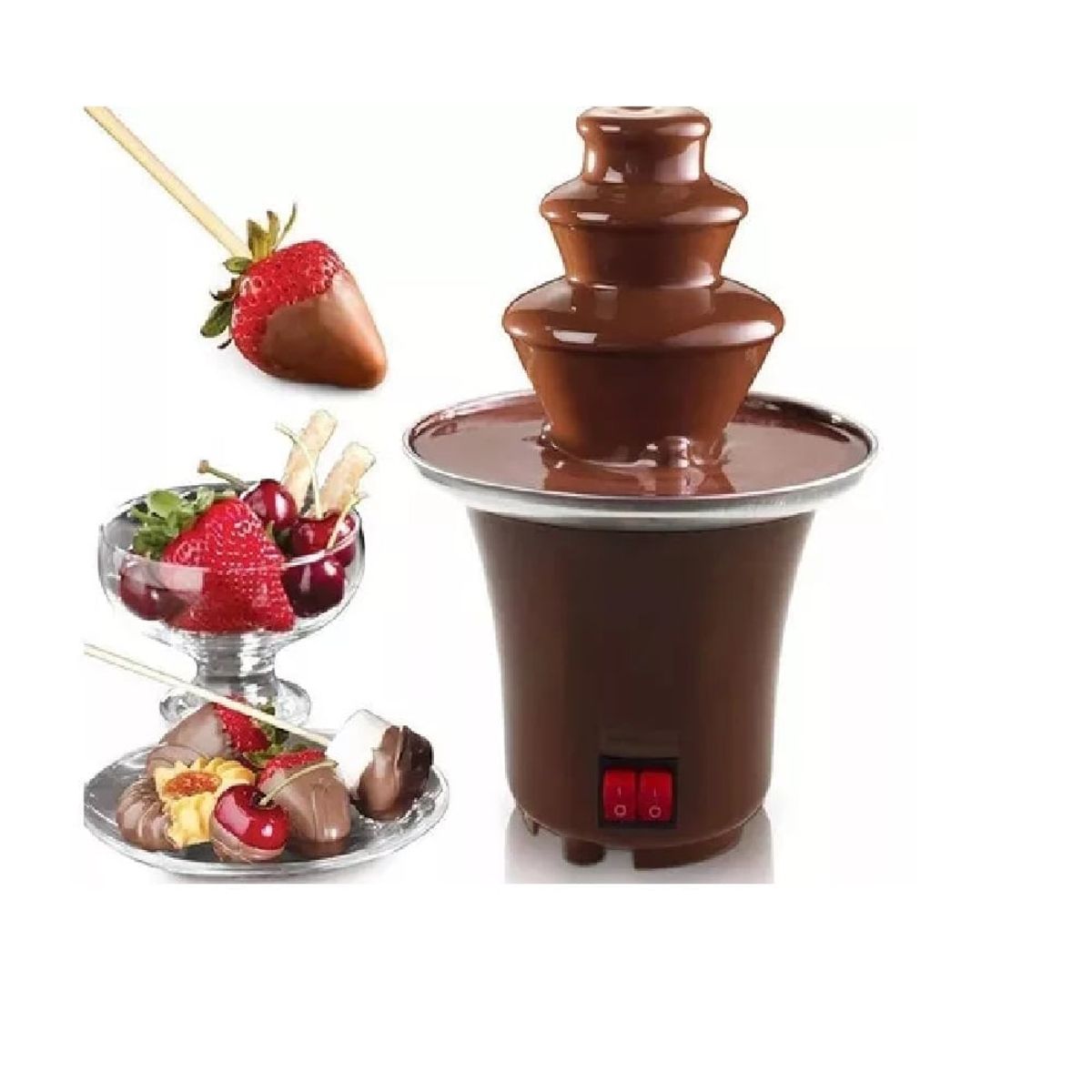 GENERICO - Mini Fuente De Chocolate Eléctrica 3 Pisos Facil U