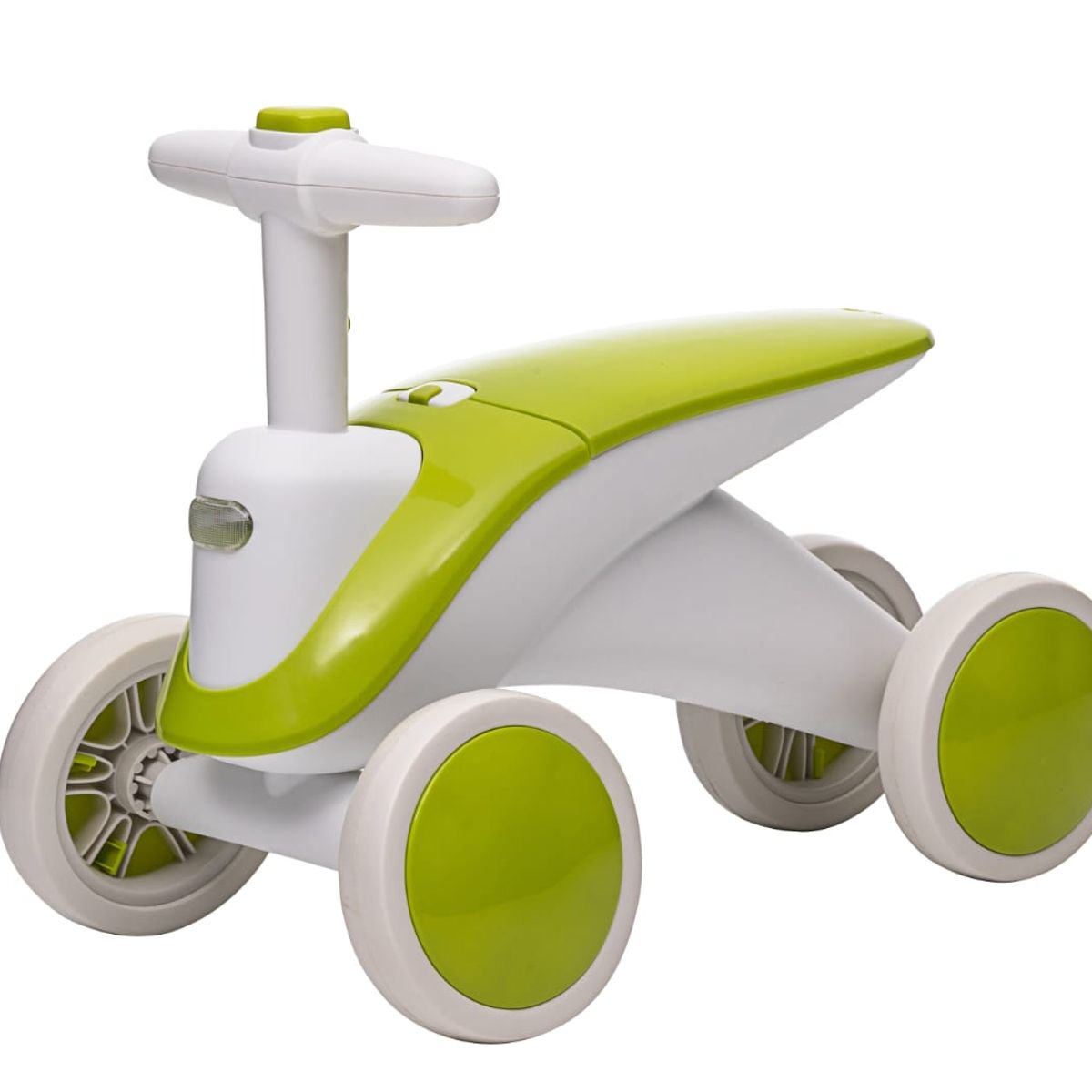 KIDSHOP - Carrito Impulso De Bebe Luces Y Sonido Verde-Blanco 6030