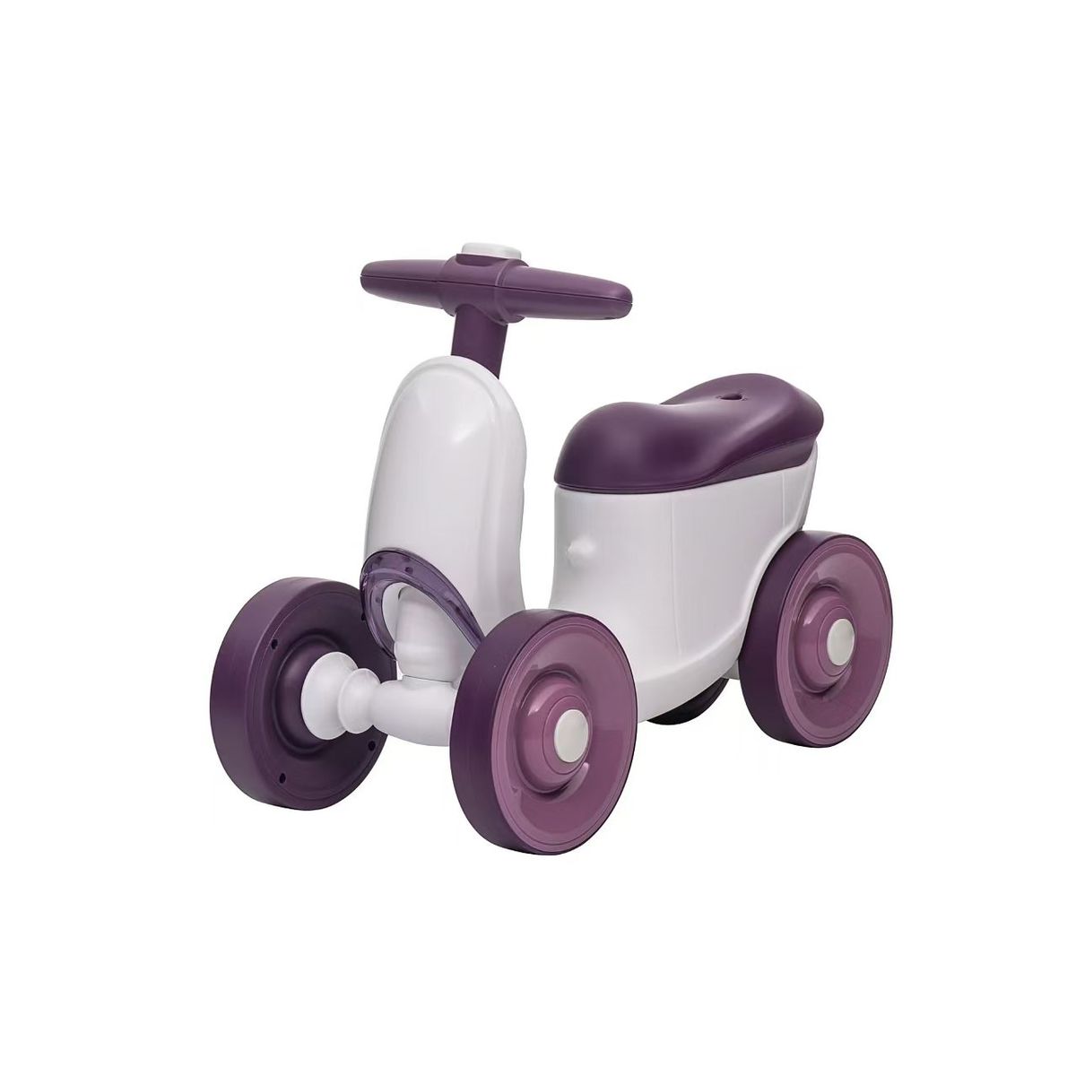 KIDSHOP - Carrito Impulso De Bebe Luces Y Sonido 6031 Morado-Blanco