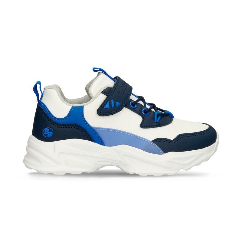 BUBBLE GUMMERS - Tenis Infantil Para Niño Bubblegummers Blanco-Azul Santos